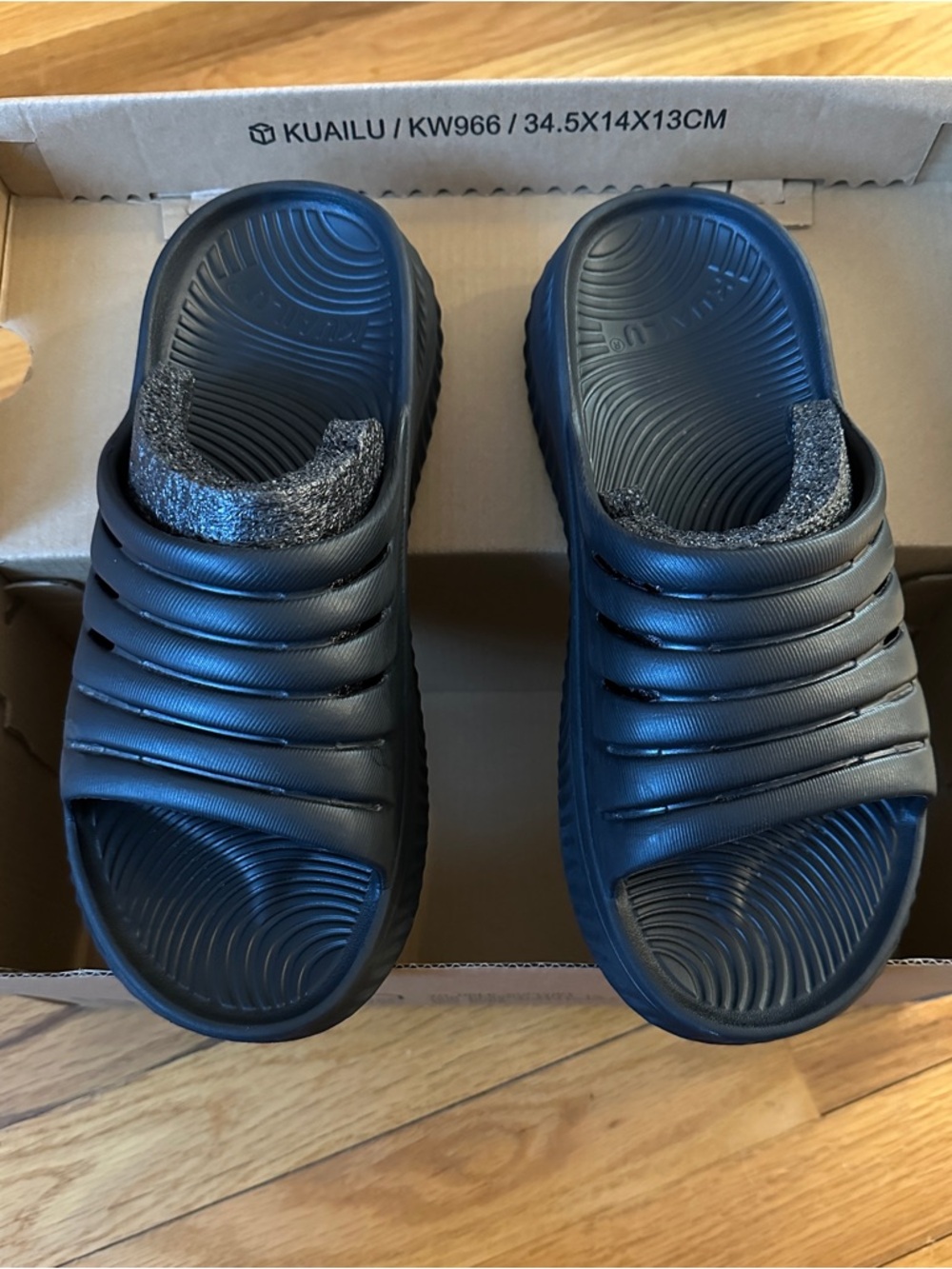 Black Women’s Slide Sandals - Comfortable Everyday Slip-Ons